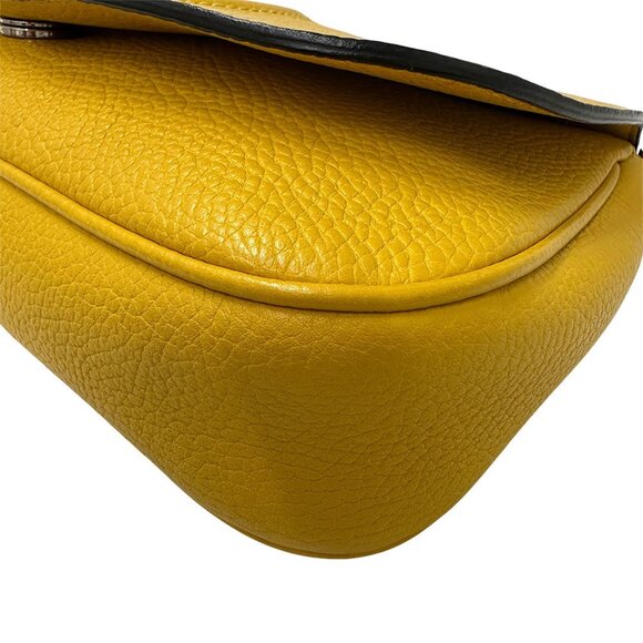 GUCCI Yellow Leather Shoulder Bag - Picture 5 of 14